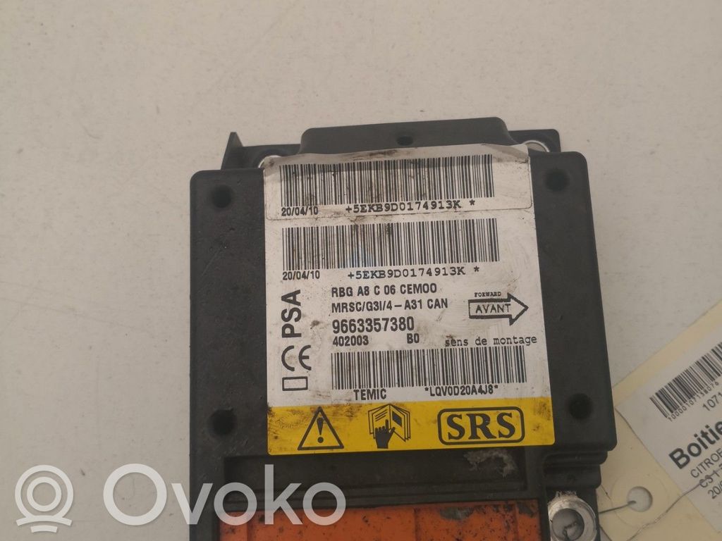 Citroen C3 Airbag control unit/module 