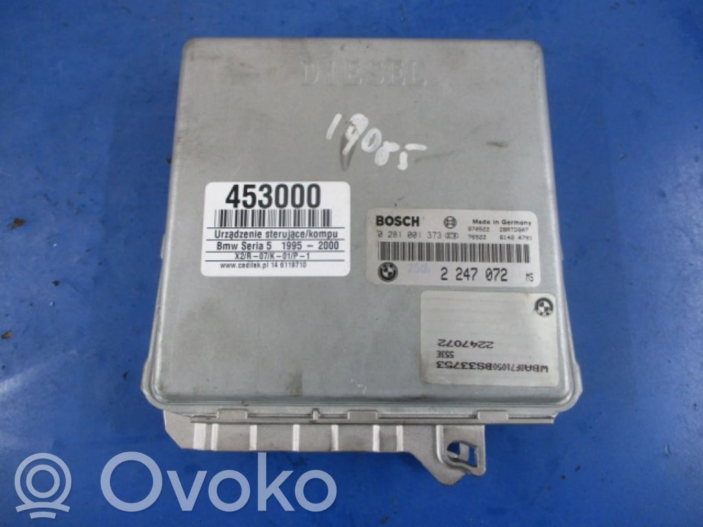 BMW 5 E39 Unité de commande, module ECU de moteur 