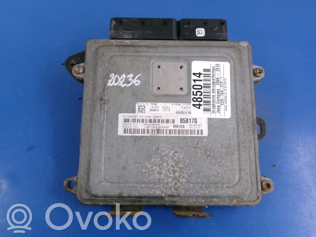 Jeep Compass Centralina/modulo motore ECU 
