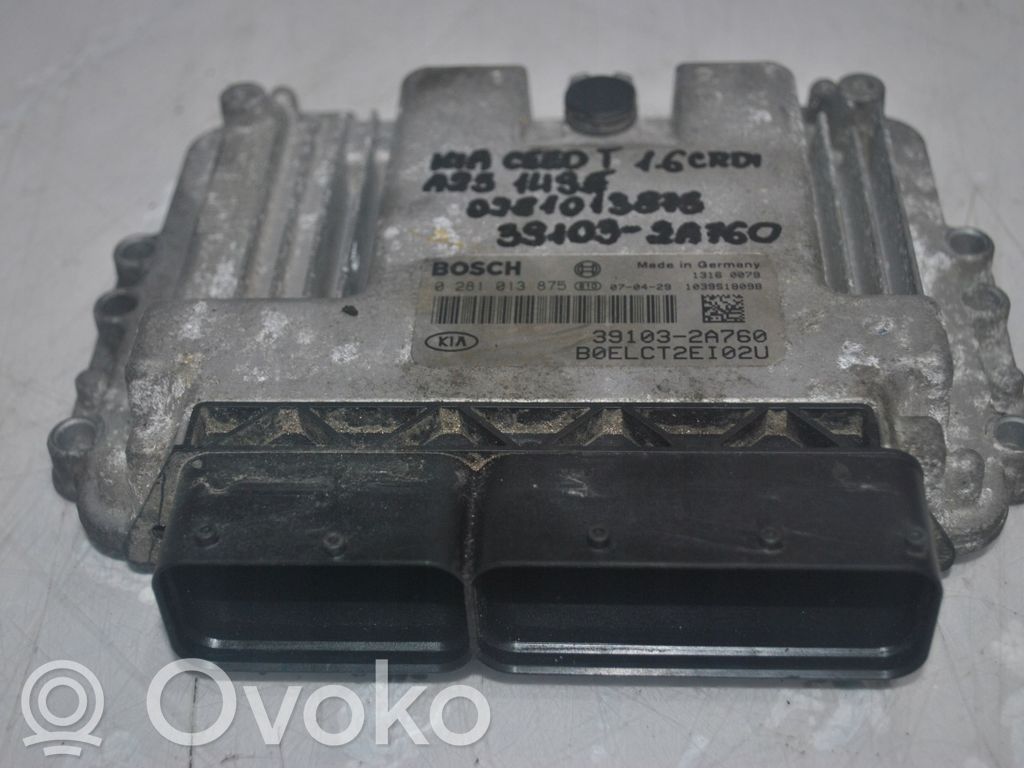 Engine control unit/module   0281013875,2A760,39103