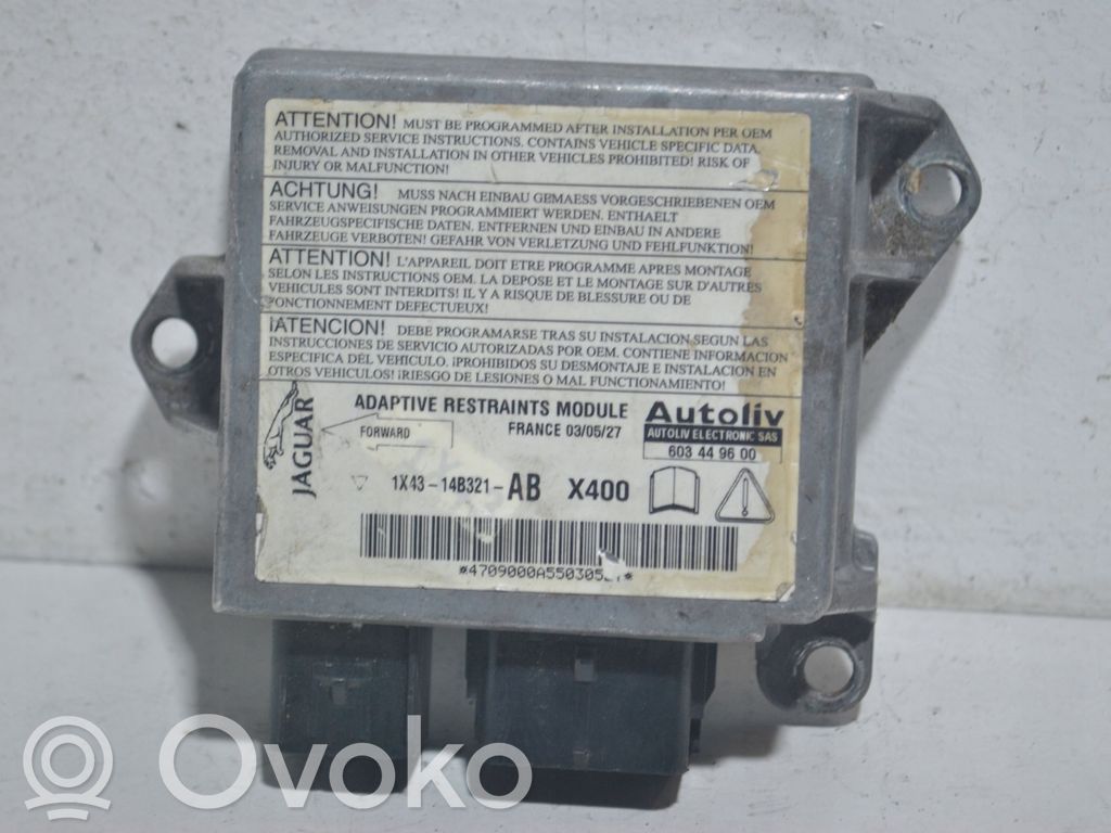 Airbag control unit/module   1X4314B321AB