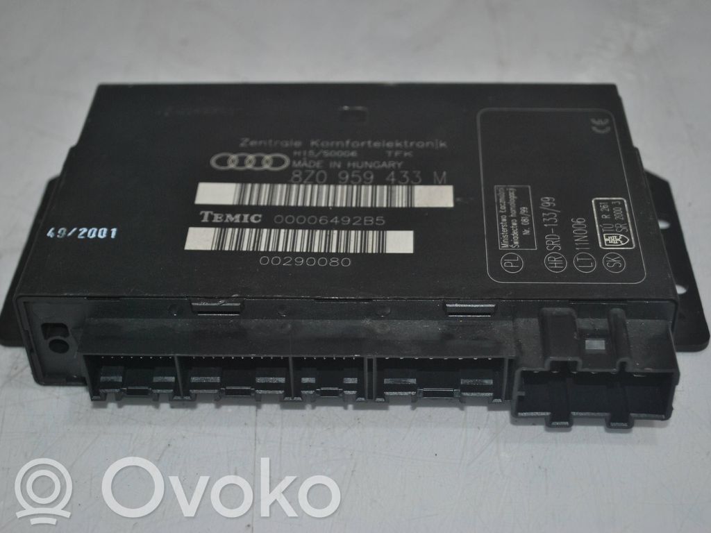 Airbag control unit/module   8Z0959433M,00290080,00006492B5
