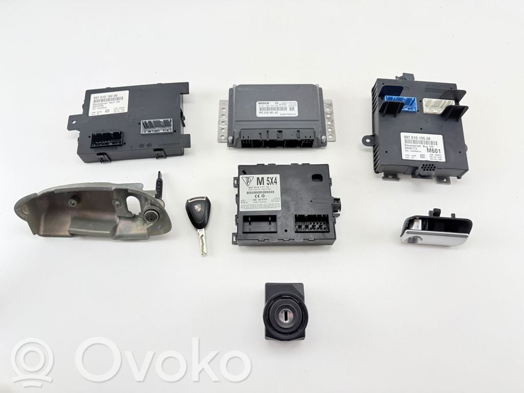 Porsche Cayman 987 Komputer / Sterownik ECU i komplet kluczy 