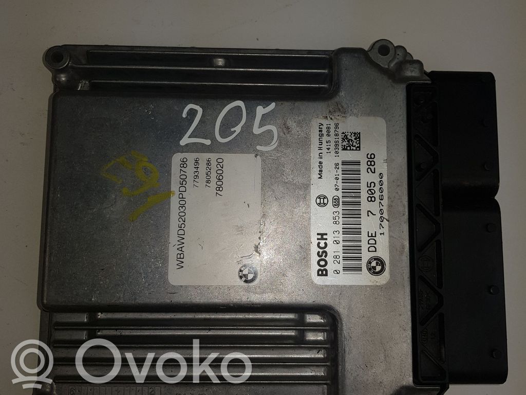 Engine control unit/module   DDE7805286,0281013853
