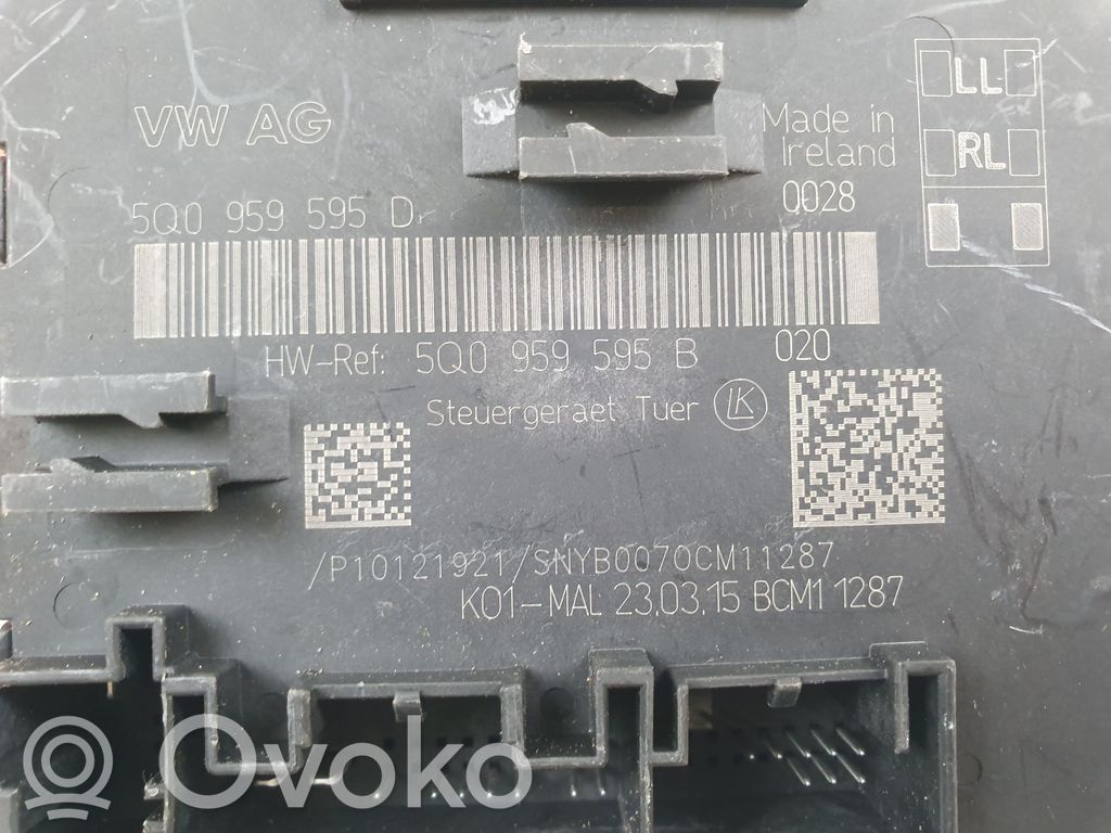 Oven ohjainlaite/moduuli   5Q0959595B,5Q0959595D