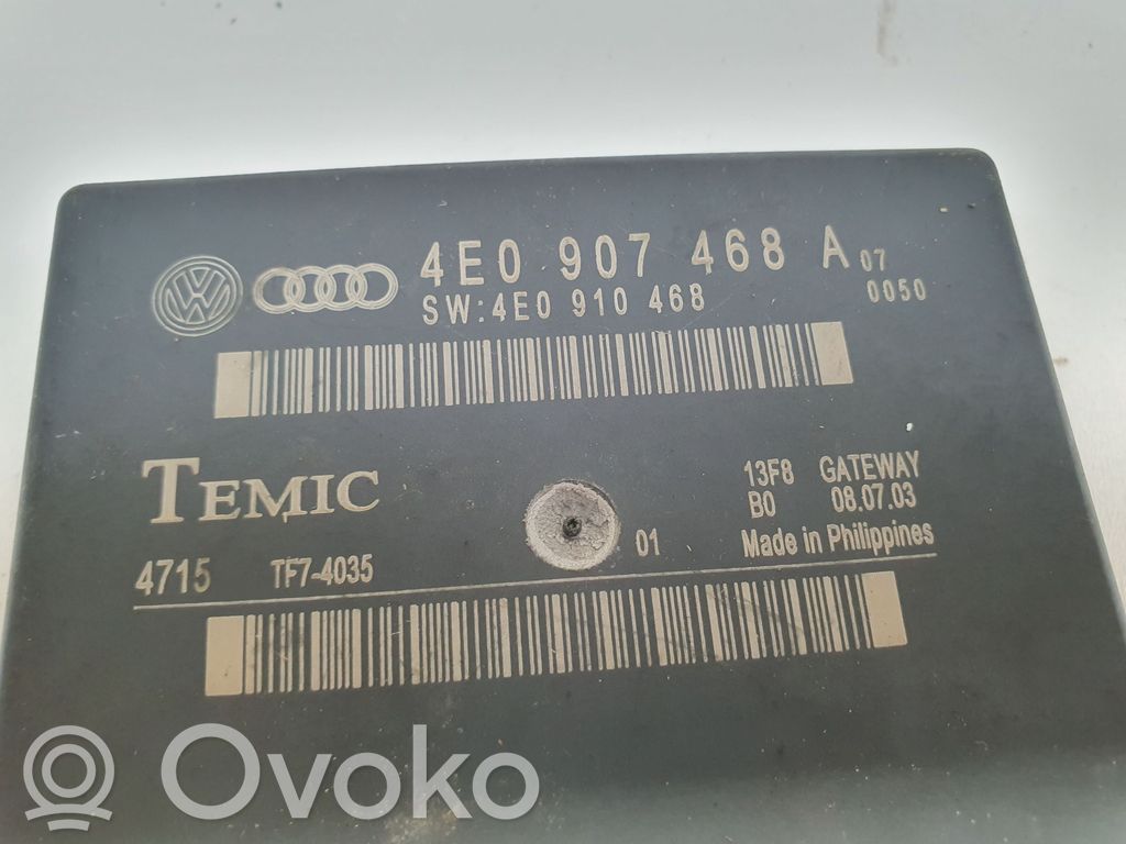 Audi A8 S8 D3 4E Kiti valdymo blokai/ moduliai 