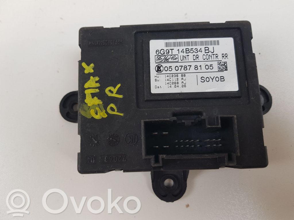 Unité de commande module de porte   6G9T14B534BJ,0507878105