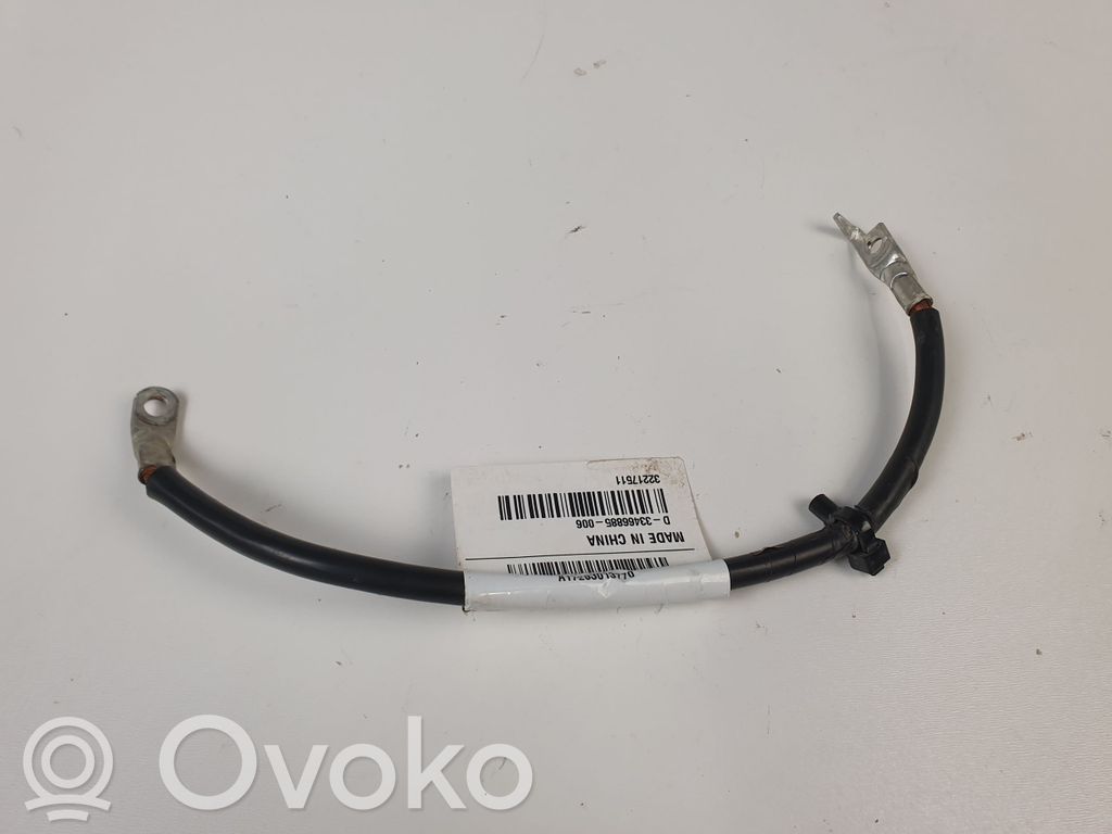 Negative earth cable (battery)   32217511