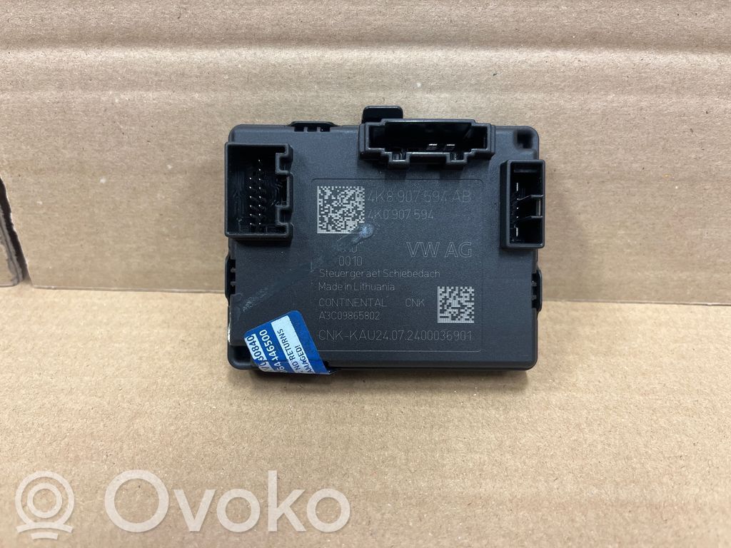 Audi A4 S4 B9 Unité de commande / module de toit ouvrant 