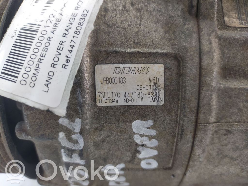 Land Rover Range Rover Sport L320 Ilmastointilaitteen kompressorin pumppu (A/C) 