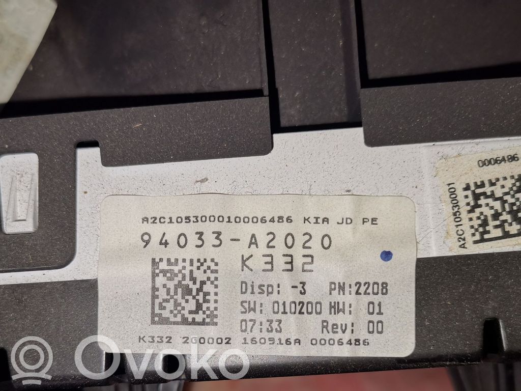 KIA Ceed Velocímetro (tablero de instrumentos) 