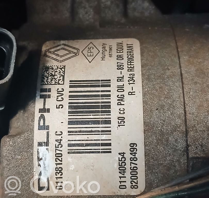 Renault Scenic II -  Grand scenic II Ilmastointilaitteen kompressorin pumppu (A/C) 