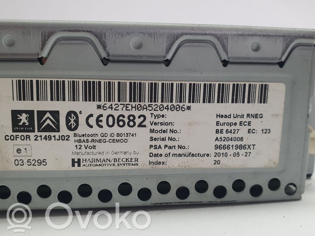 Citroen C4 I Picasso Radio/CD/DVD/GPS-pääyksikkö