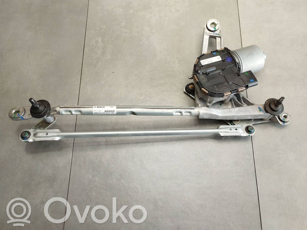 Audi A4 S4 B9 8W Mechanizm i silniczek wycieraczek szyby przedniej / czołowej 