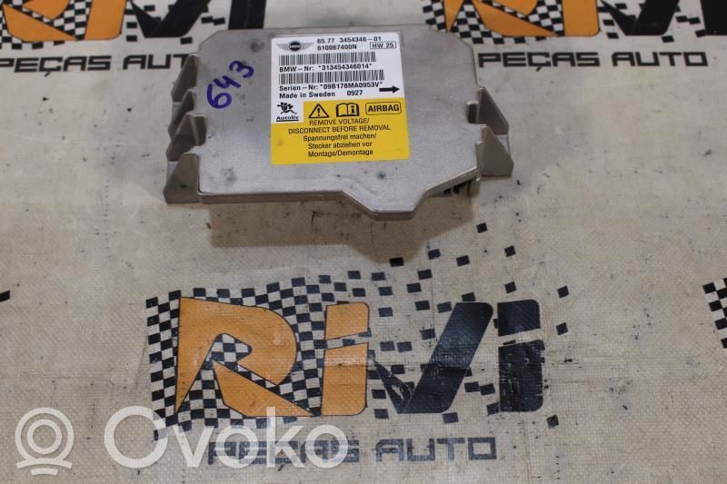 Unidad de control/módulo del Airbag   3454346,3454346,6100067400N
