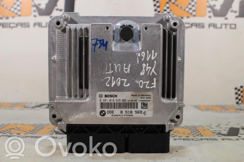 Engine control unit/module   13618518569,0281018635,1039S52297,118D,8518569,F21116D,N47D20C,SERIE1F20