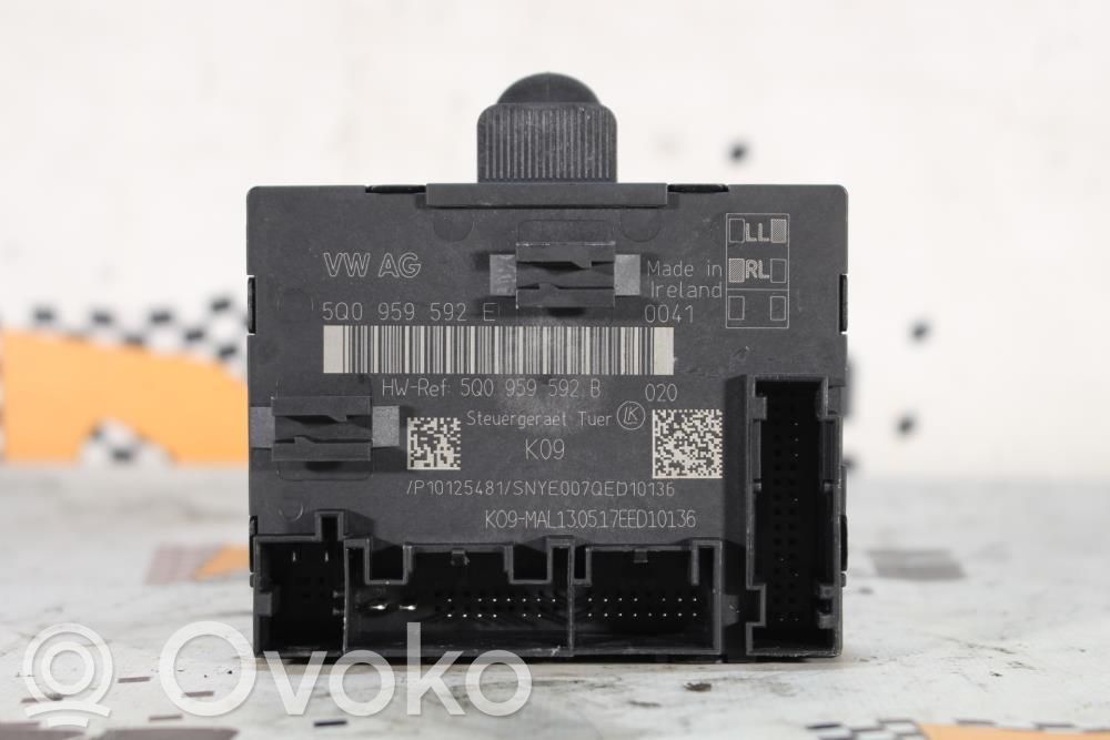 Autres unités de commande / modules   5Q0959592E,5Q0959592B,AUDIA3,SEATATECA,SKODAOCTAVIA,VOLKSWAGENGOLF