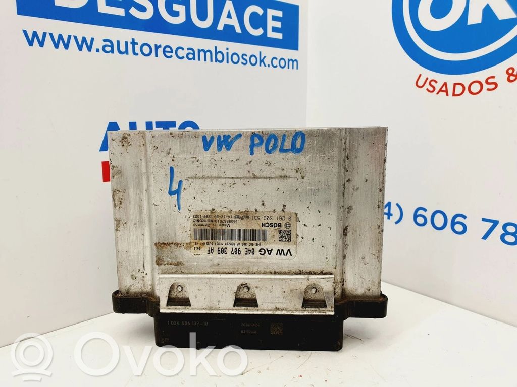 Volkswagen Polo V 6R Unité de commande, module ECU de moteur 