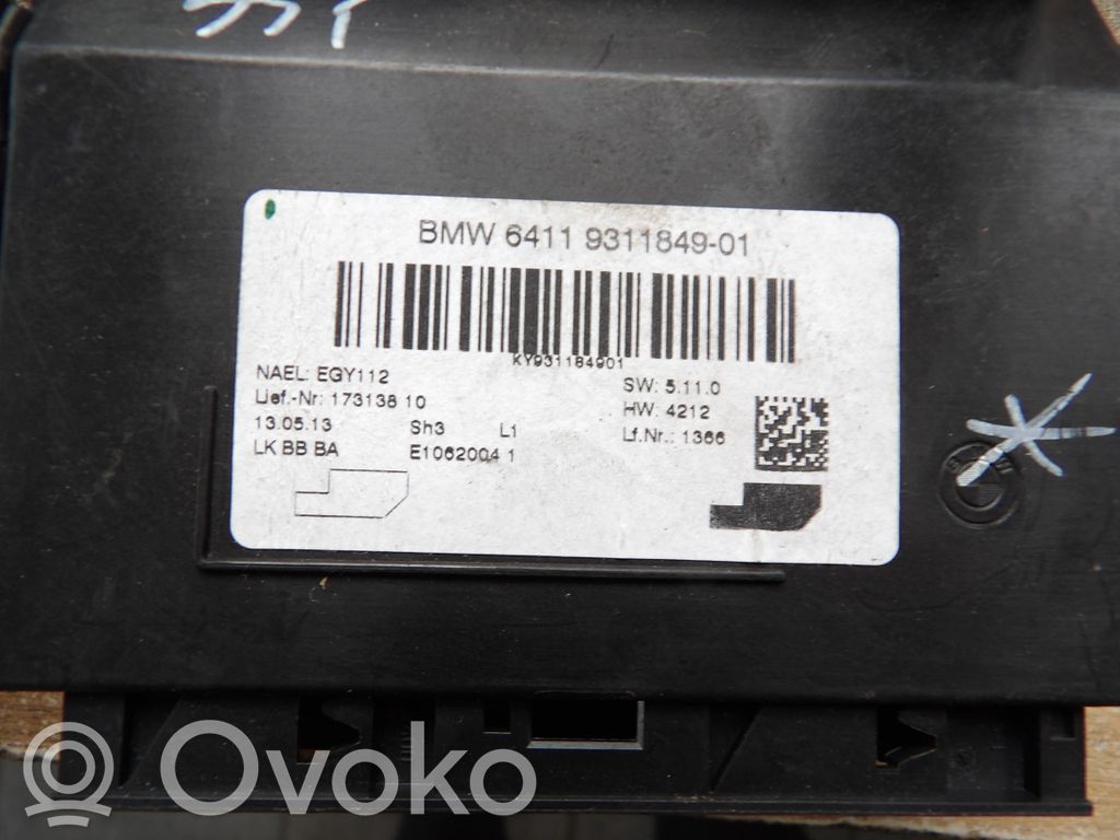 BMW 3 F30 F35 F31 Sterowania klimatyzacji / Ogrzewania 