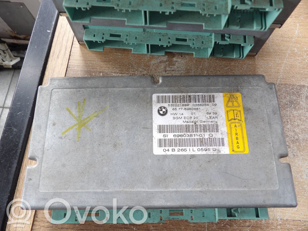 BMW 5 E60 E61 Centralina/modulo airbag 