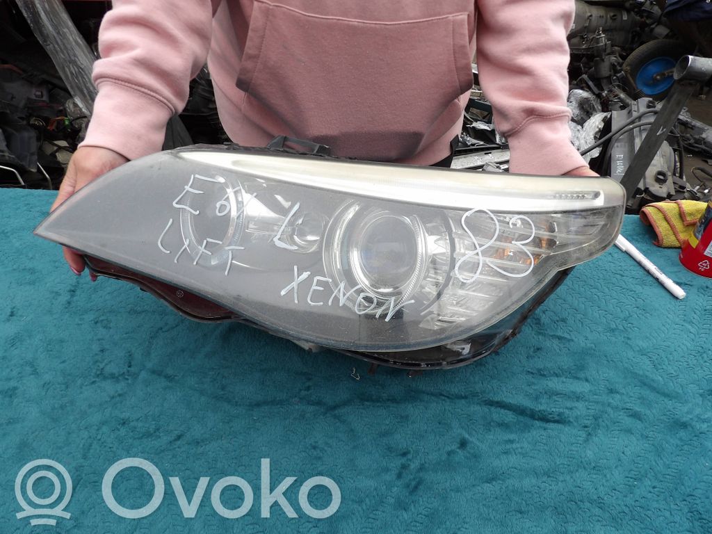 BMW 5 E60 E61 Lampa przednia 