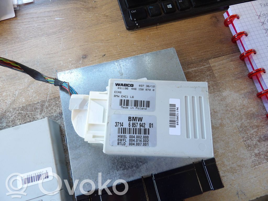 BMW 7 F01 F02 F03 F04 Sterownik / Moduł tylnego zawieszenia pneumatycznego 