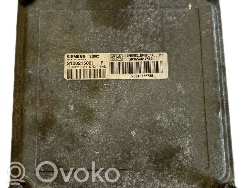 Engine control unit/module   S120215001F,SW9654812980