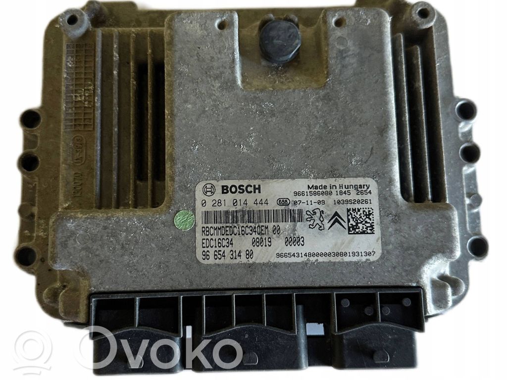 Engine control unit/module   9665431480,0281014444