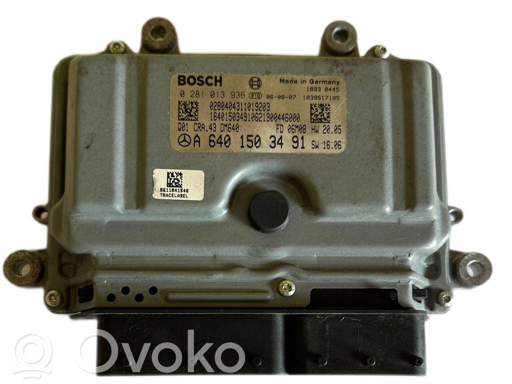Engine control unit/module   A6401503491,0281013936