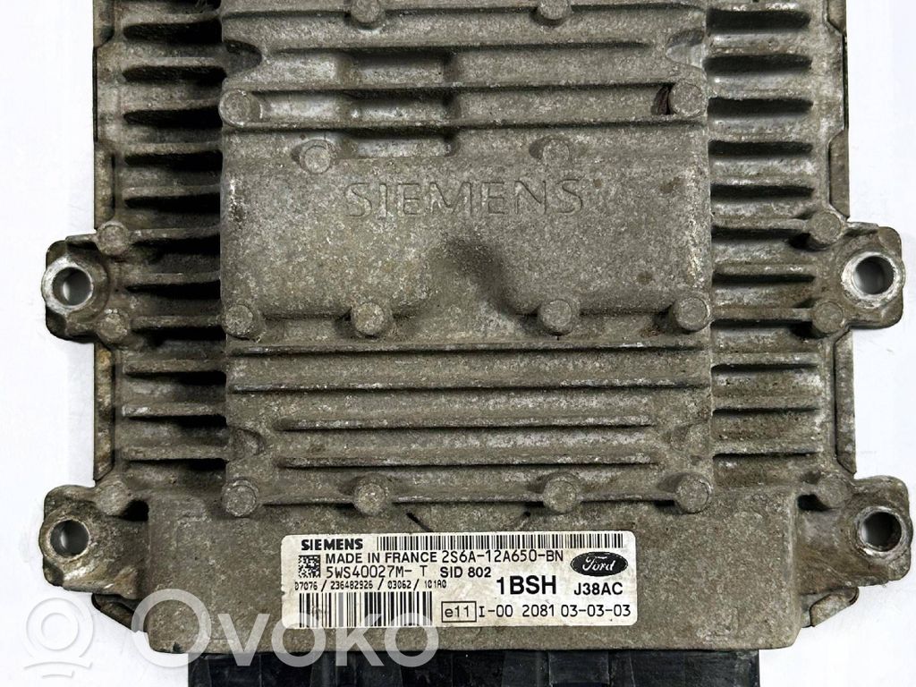 Ford Fiesta Unidad de control/módulo ECU del motor 