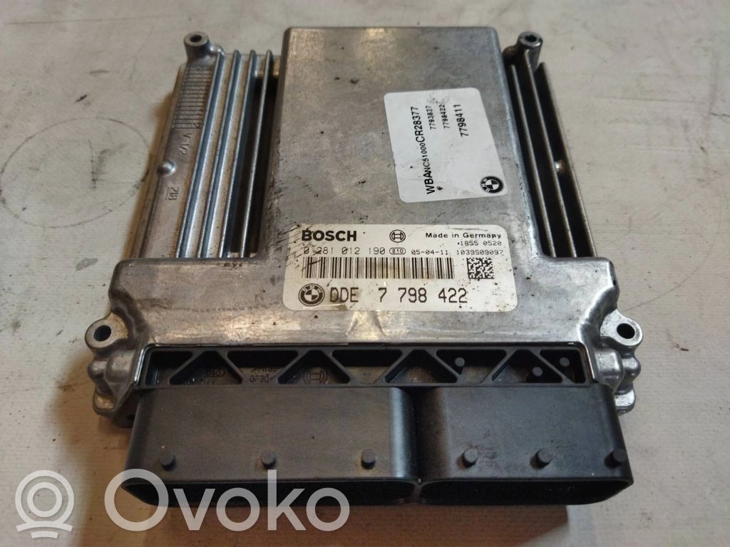 Unidad de control/módulo del motor   0281012190,7798422