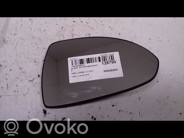 Opel Corsa D Spoguļa stikls 