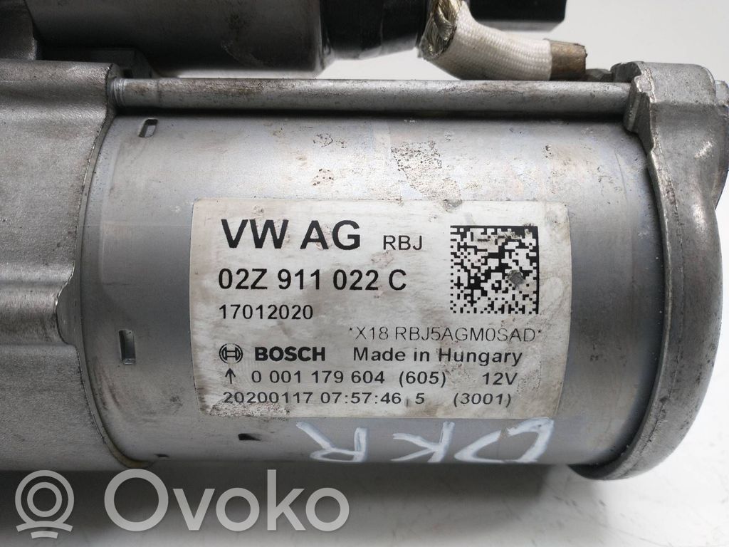 Motor de arranque   02Z911022C,0001179604