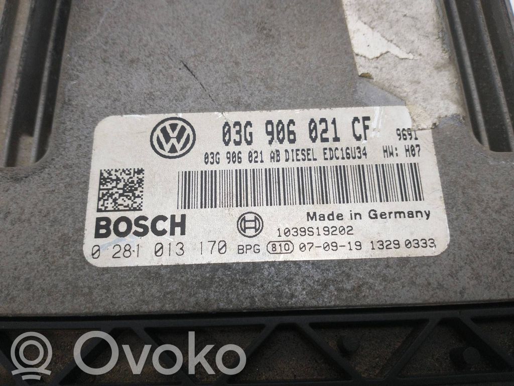 Unidad de control/módulo del motor   03G906021CF,0281013170