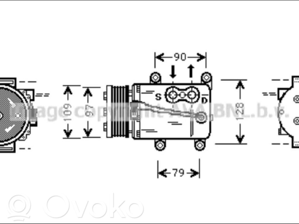 Compresor (bomba) del aire acondicionado (A/C))