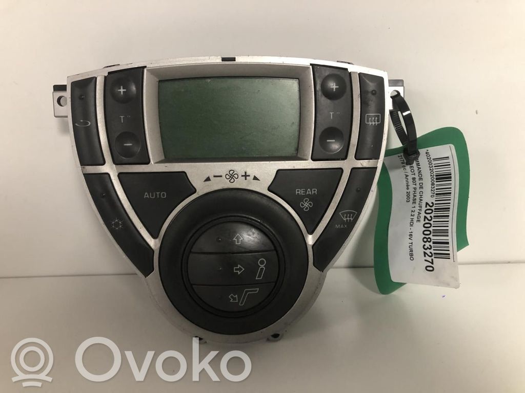 Peugeot 807 Climate control unit 