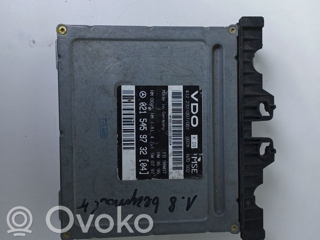 Mercedes-Benz E W212 Engine control unit/module 