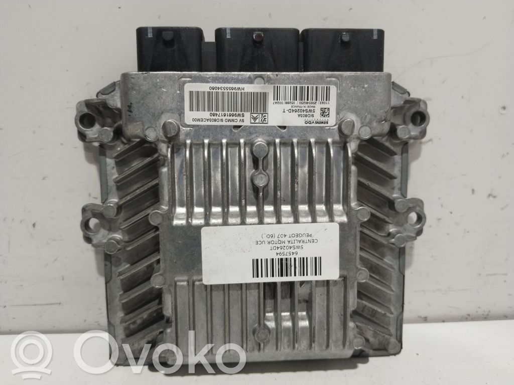 Peugeot 407 Engine control unit/module 