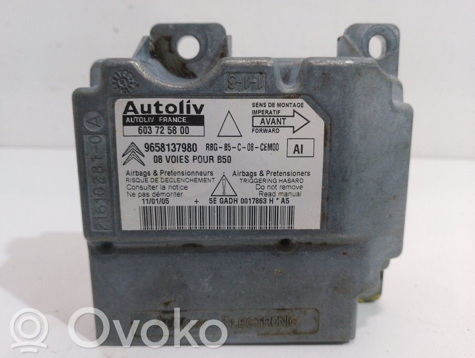 Module de contrôle airbag   603725800