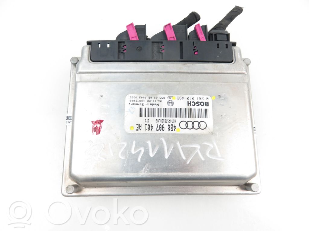 Engine control unit/module   0281010496,4B0907401AE,0281010496,4B0907401AE