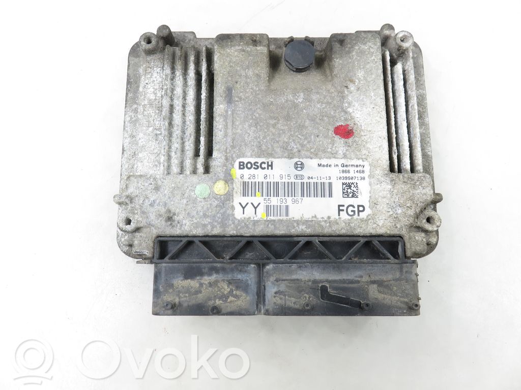 Engine control unit/module   0281011915,55193967,55193967YY,0281011915,55193967,55193967YY