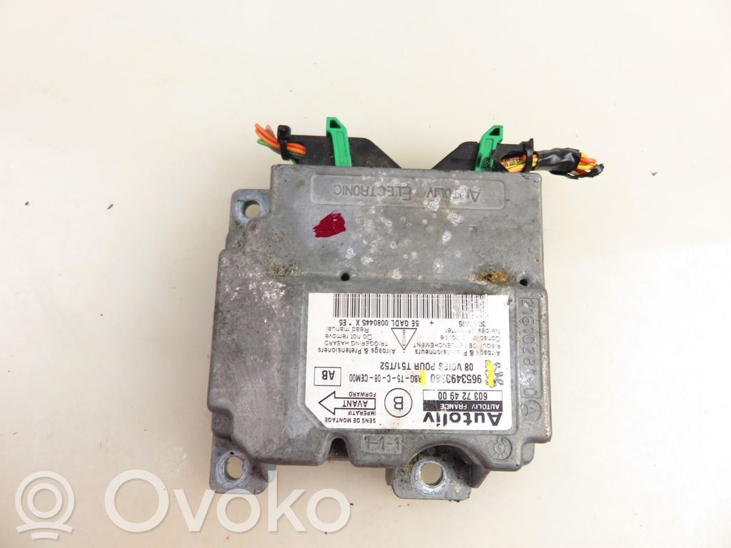 Airbag control unit/module   9653493380,9653493380