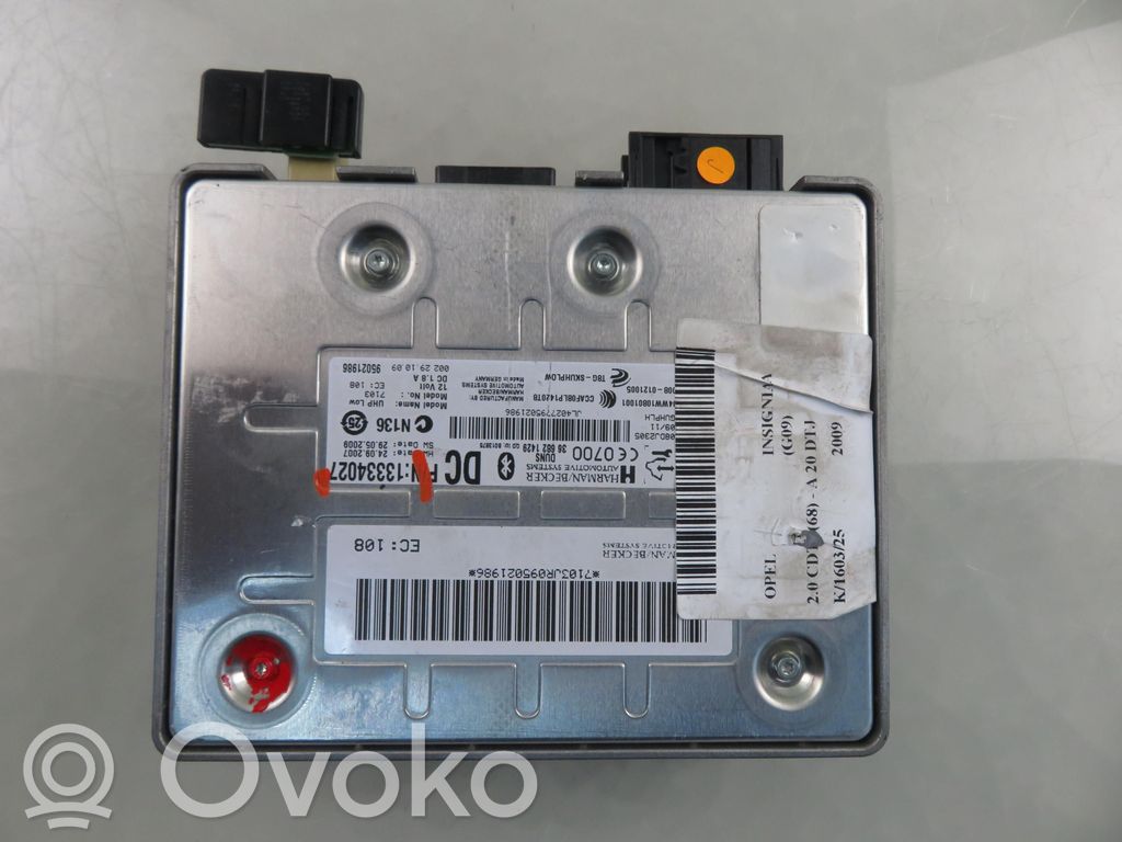 Unidad de control/módulo de bluetooth   13334027,13334027
