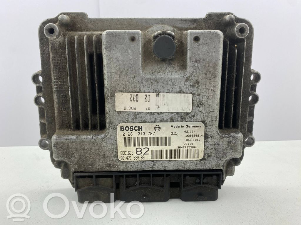 Engine control unit/module   0281010707,9647158080