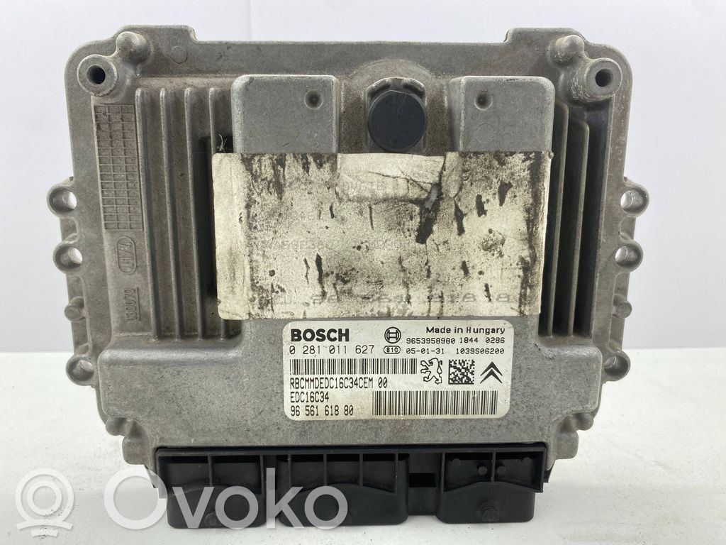Engine control unit/module   0281011627,9656161880,9653958980