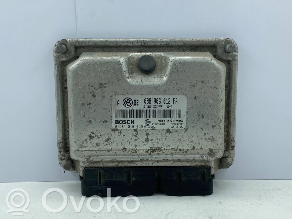 Engine control unit/module   038906012FA,0281010650,28SA5013