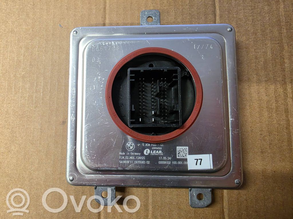 BMW 5 G30 G31 G38 LED-liitäntälaitteen ohjausmoduuli 