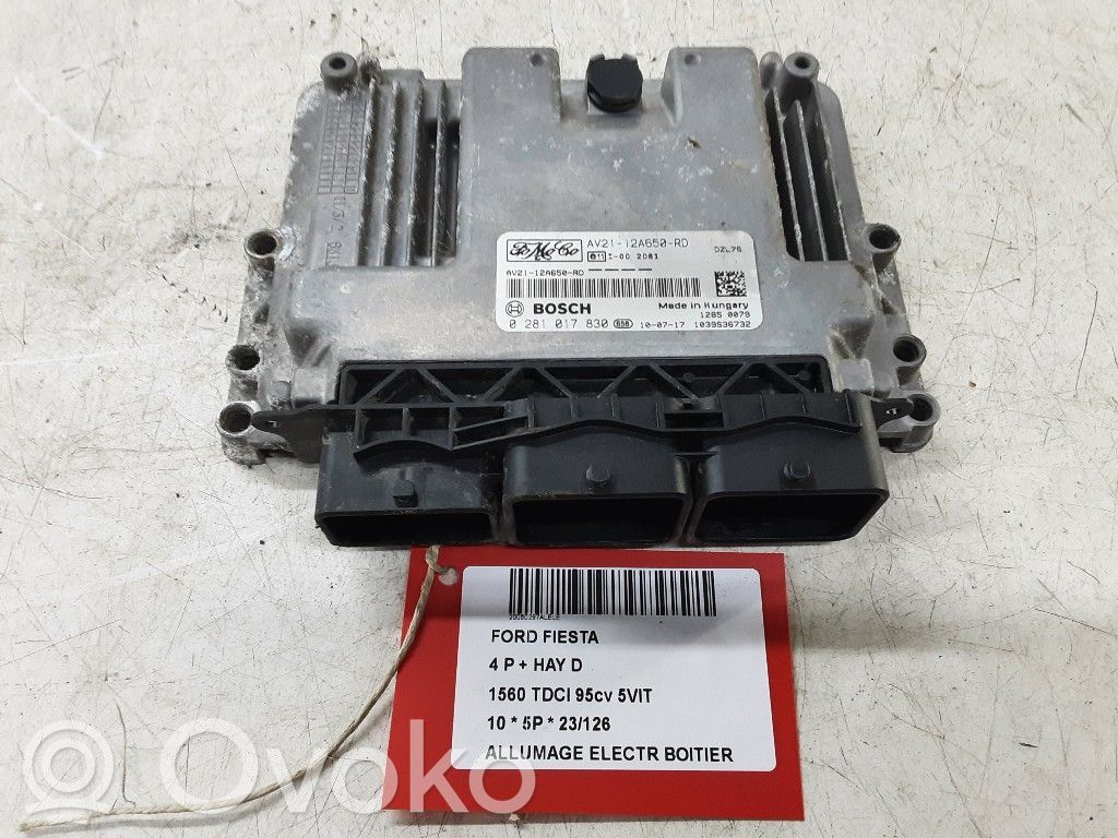 Ford Fiesta Ignition amplifier control unit 