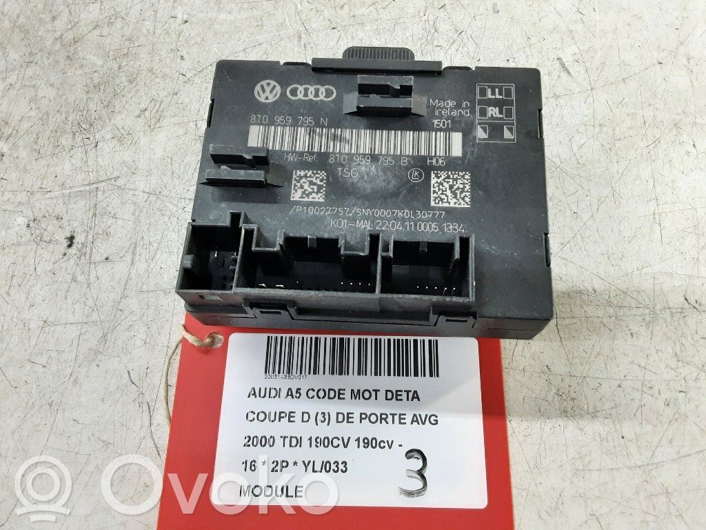 Sonstige Steuergeräte / Module   8T0959795B,8T0959795B