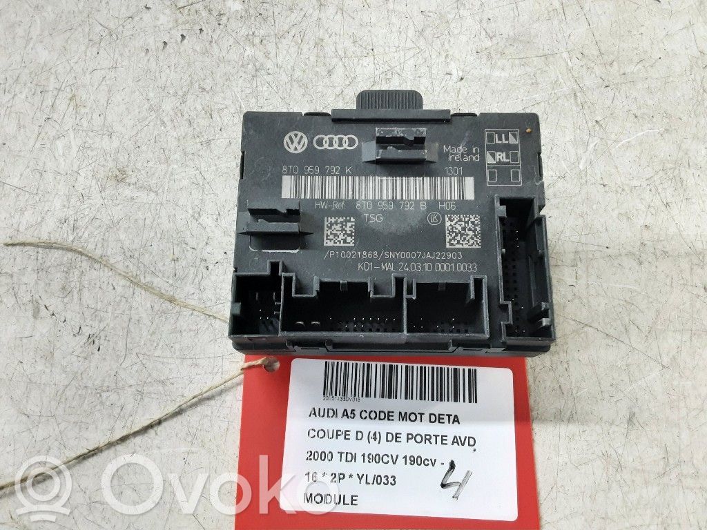 Sonstige Steuergeräte / Module   8T0959792B,8T0959792B